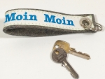 Filz/Segeltuch-Schlüsselanhänger Moin Moin